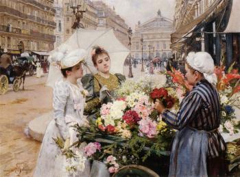路易斯 瑪麗 德 施萊彿 The Flower Seller 路易斯 瑪麗 德 施萊彿 The Flower Seller